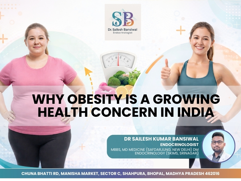 Obesity treatment in Bhopal showing before and after weight loss transformation with healthy diet and lifestyle guidance by endocrinologist Dr. Sailesh Kumar Bansiwal